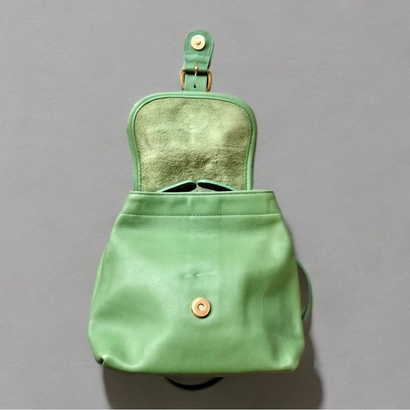 Vintage Coach Pear Green Bantam Mini Backpack Bag 4152 USA - Picture 3 of 9